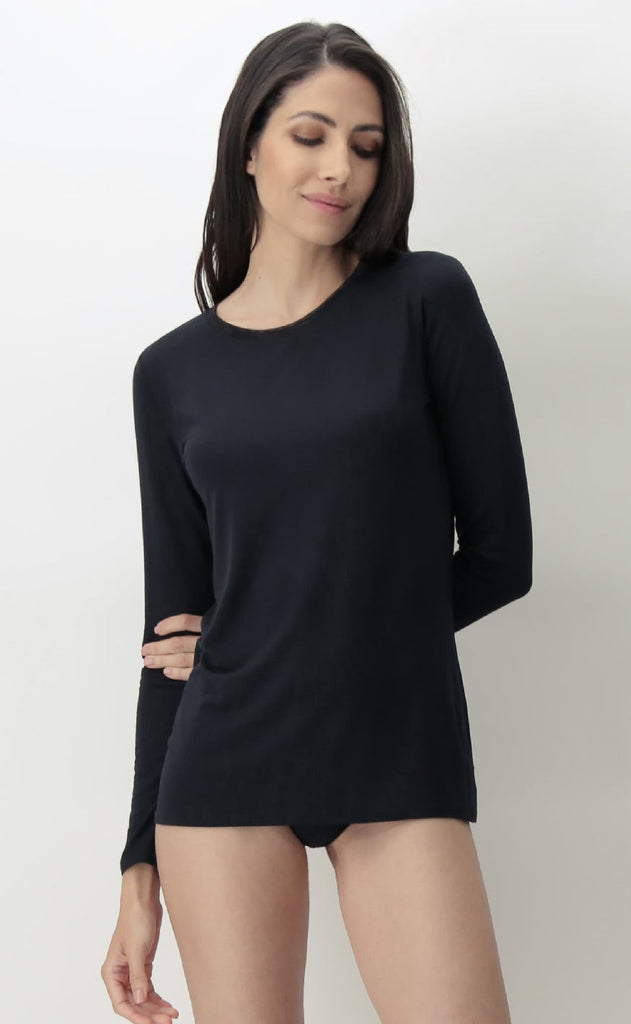 Oroblu Bluse - Perfect Line Modal - Black