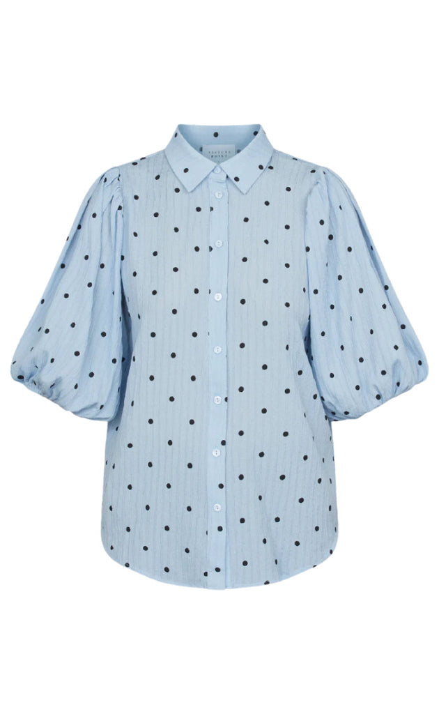 Sisters Point Bluse - Ella - L. Blue/Black