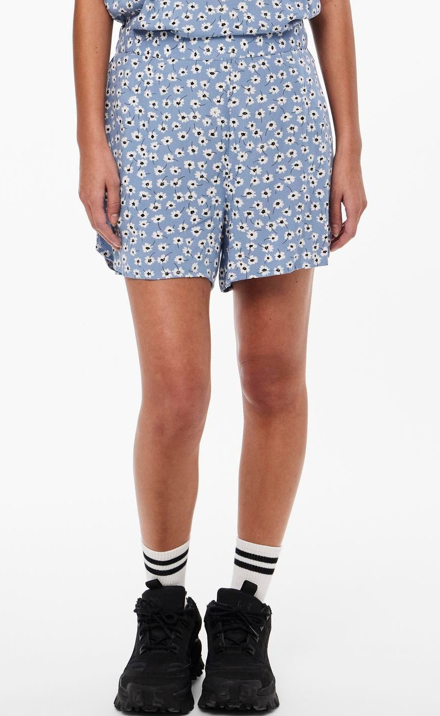 PIECES Shorts - Nya - Faded Denim