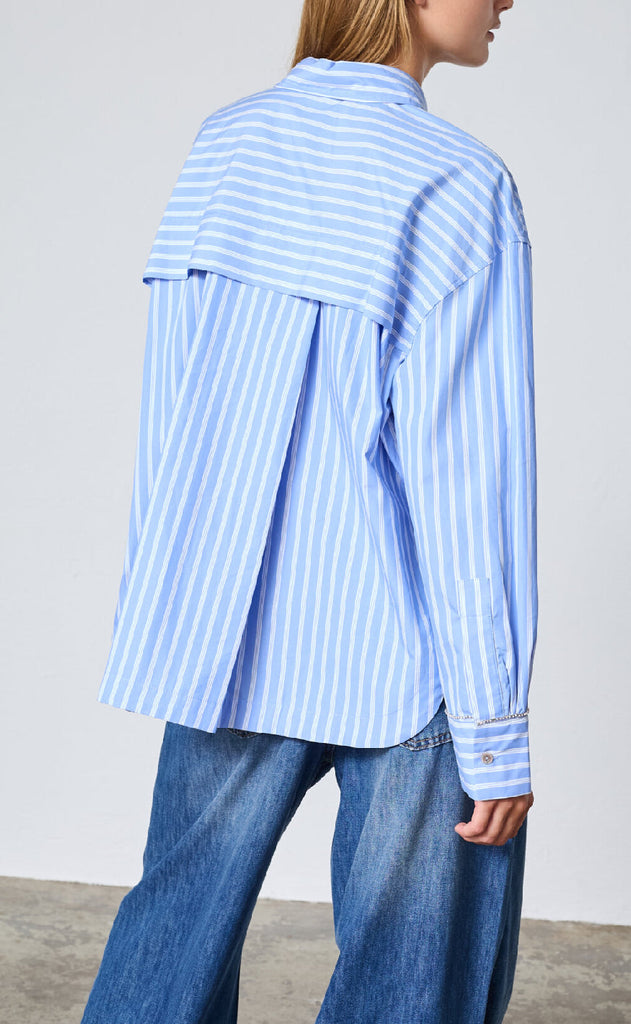 Love & Divine Skjorte - Love1441 - Blue Stripes