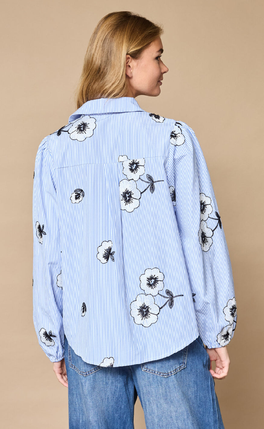 Love & Divine Skjorte - Love1430-1 - Blue Flower