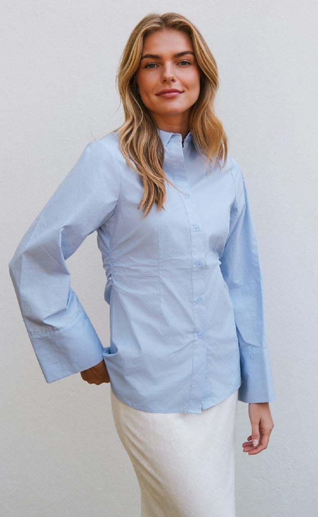 Neo Noir Skjorte - Caroli - Light Blue