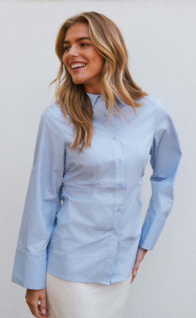 Neo Noir Skjorte - Caroli - Light Blue