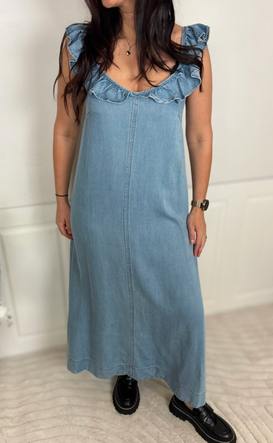Nümph Kjole - Elida - Light Blue Denim