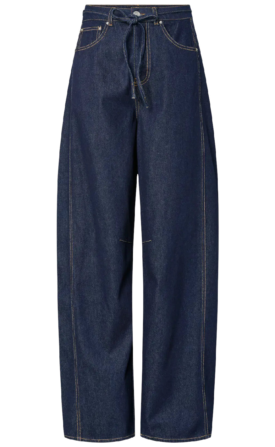 Pieces Bukser - Fenna - Dark Blue Denim
