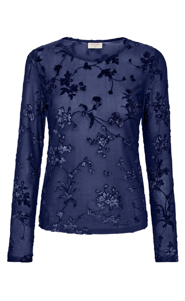 Freequent Bluse - Biska - Patriot Blue