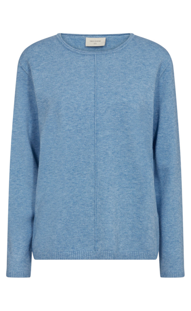 Freequent Pullover - Claura - Azure Blue Melange