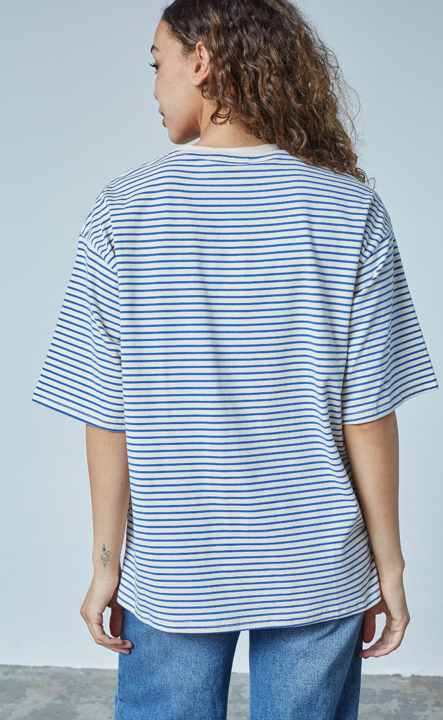 Sisters Point T-shirt - Vez - Cream/Blue