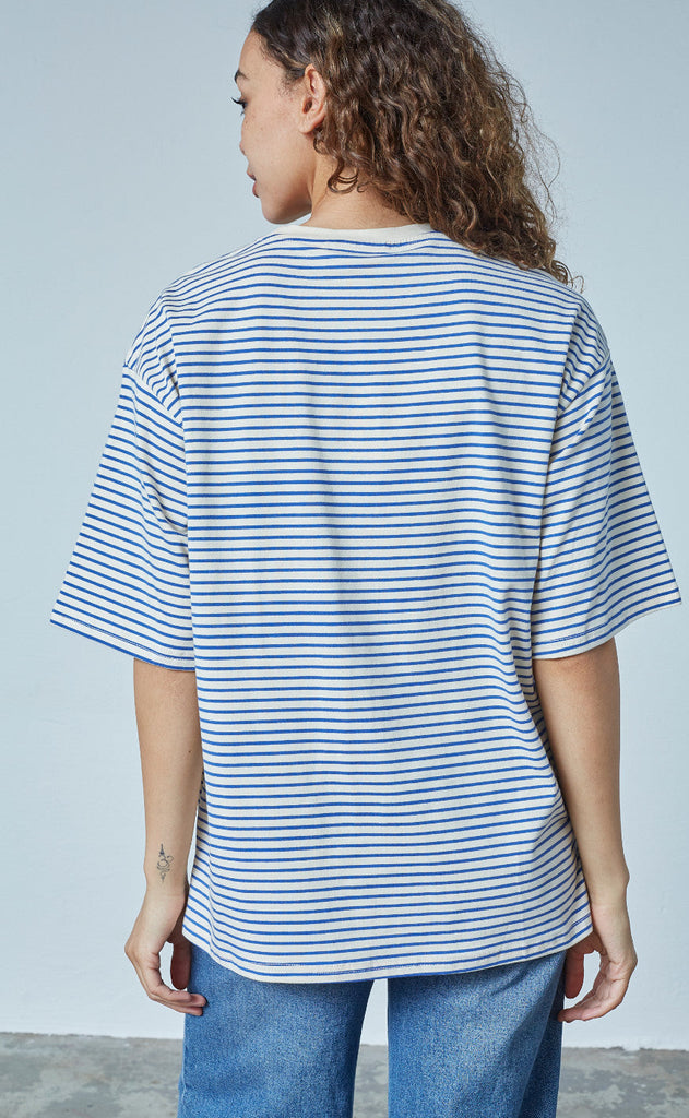 Sisters Point T-shirt - Vez - Cream/Blue