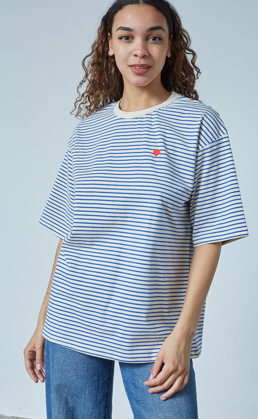 Sisters Point T-shirt - Vez - Cream/Blue