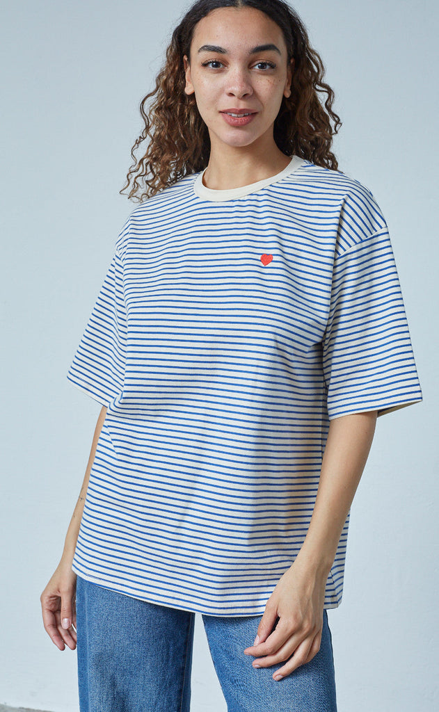 Sisters Point T-shirt - Vez - Cream/Blue