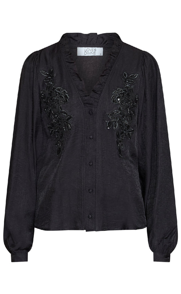 Love & Divine Skjorte - Love1483 - Black