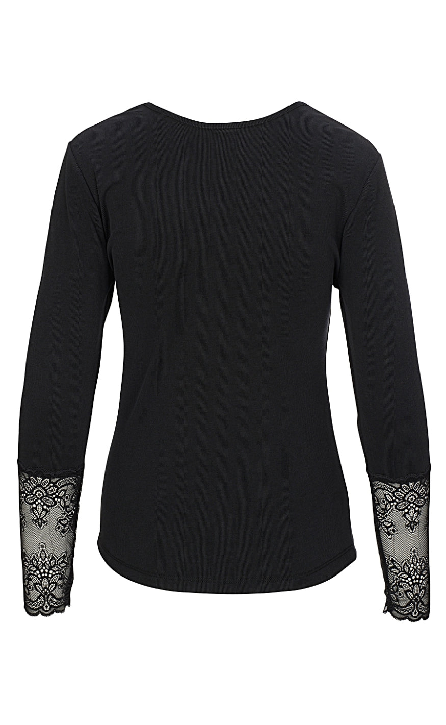 One Two Luxzuz Bluse - Gitte - Black