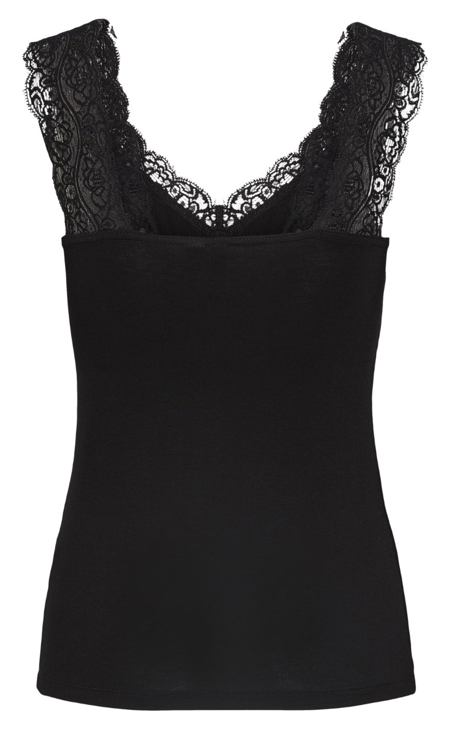 PIECES Topp - Barbera - Black
