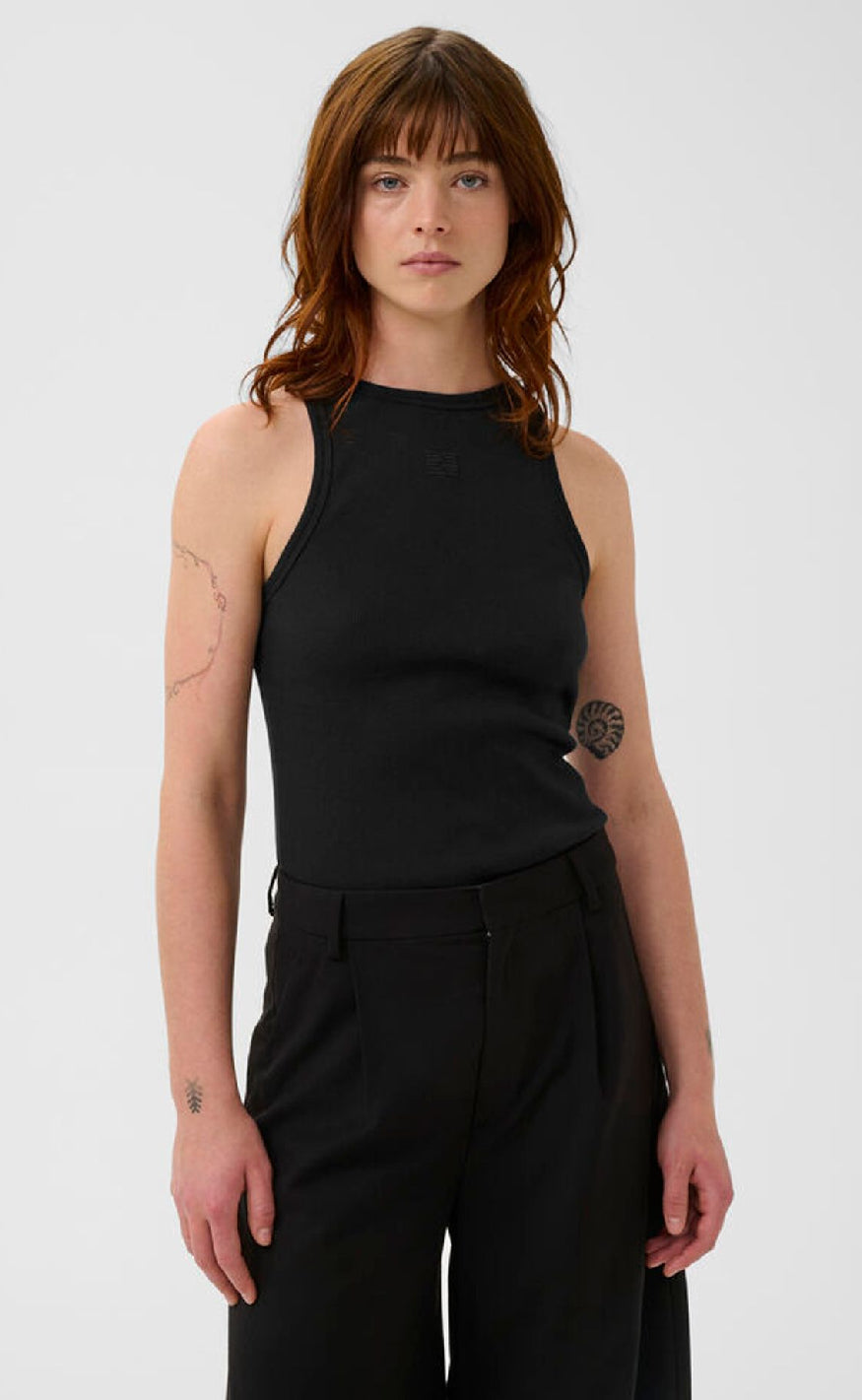 Gestuz Topp - Drew Logo Tank 2.0 - Black