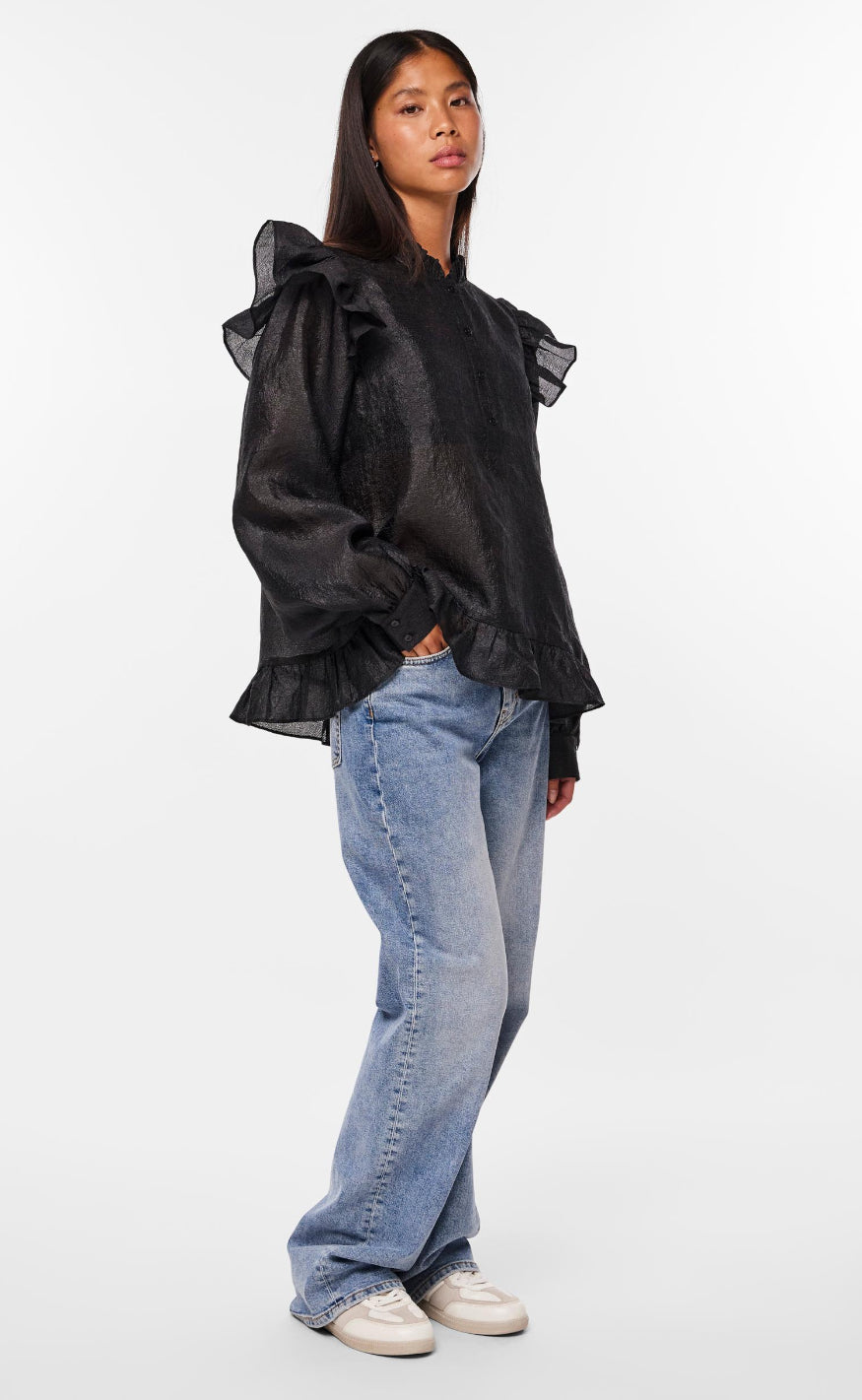 Pieces Bluse - Sun - Black