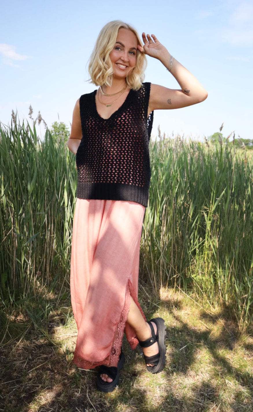 Black Colour Topp - Zelma - Black