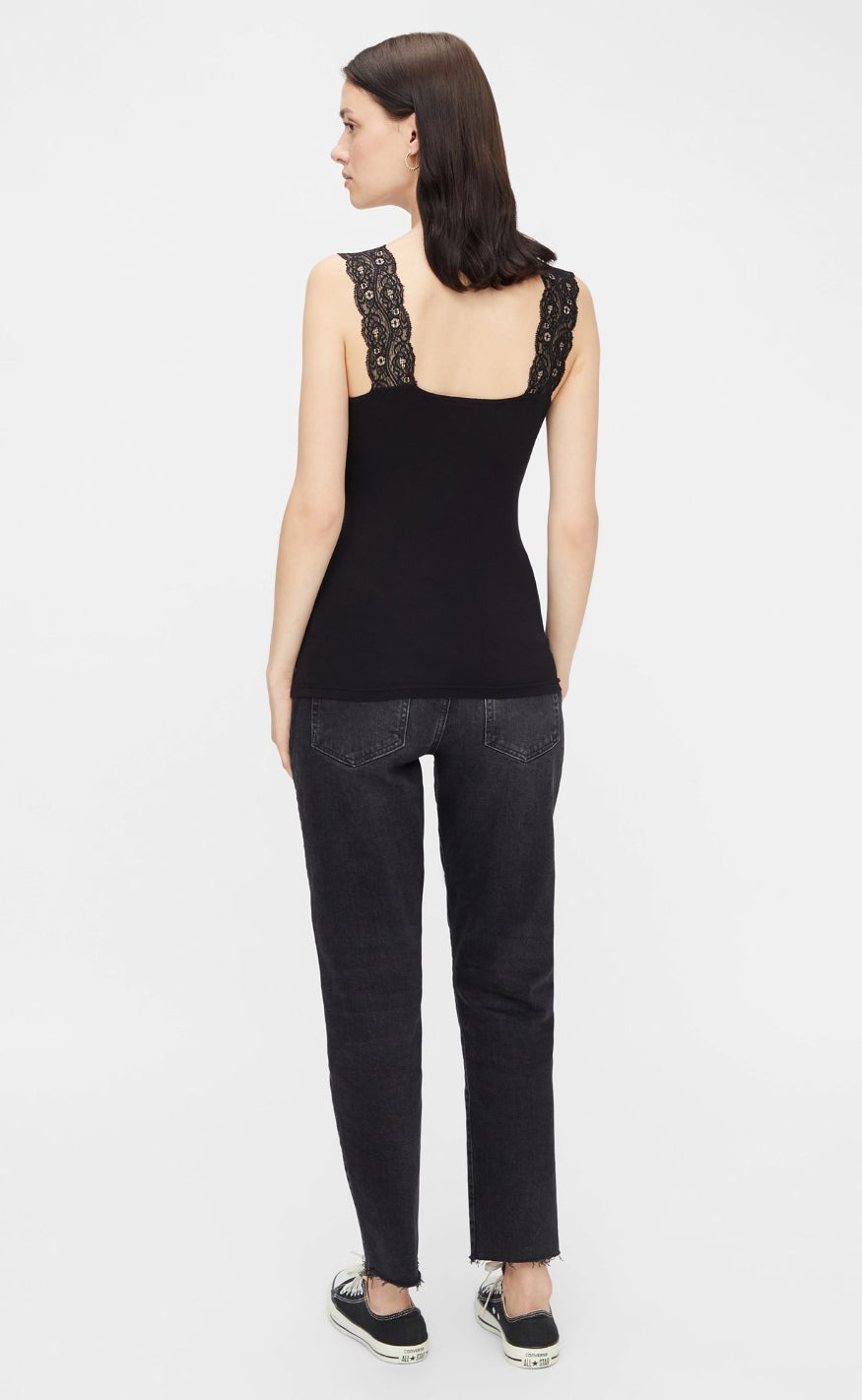 PIECES Topp - Barbera - Black