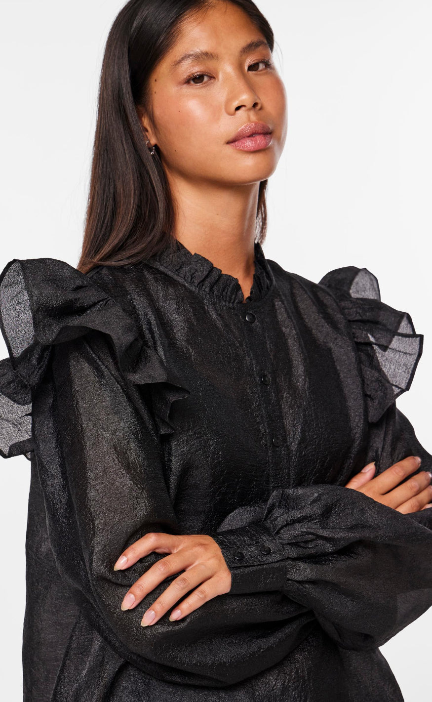 Pieces Bluse - Sun - Black