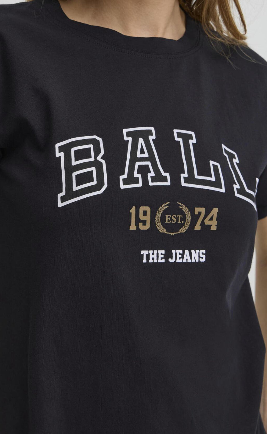 BALL Original T-Shirt - Satino - Black