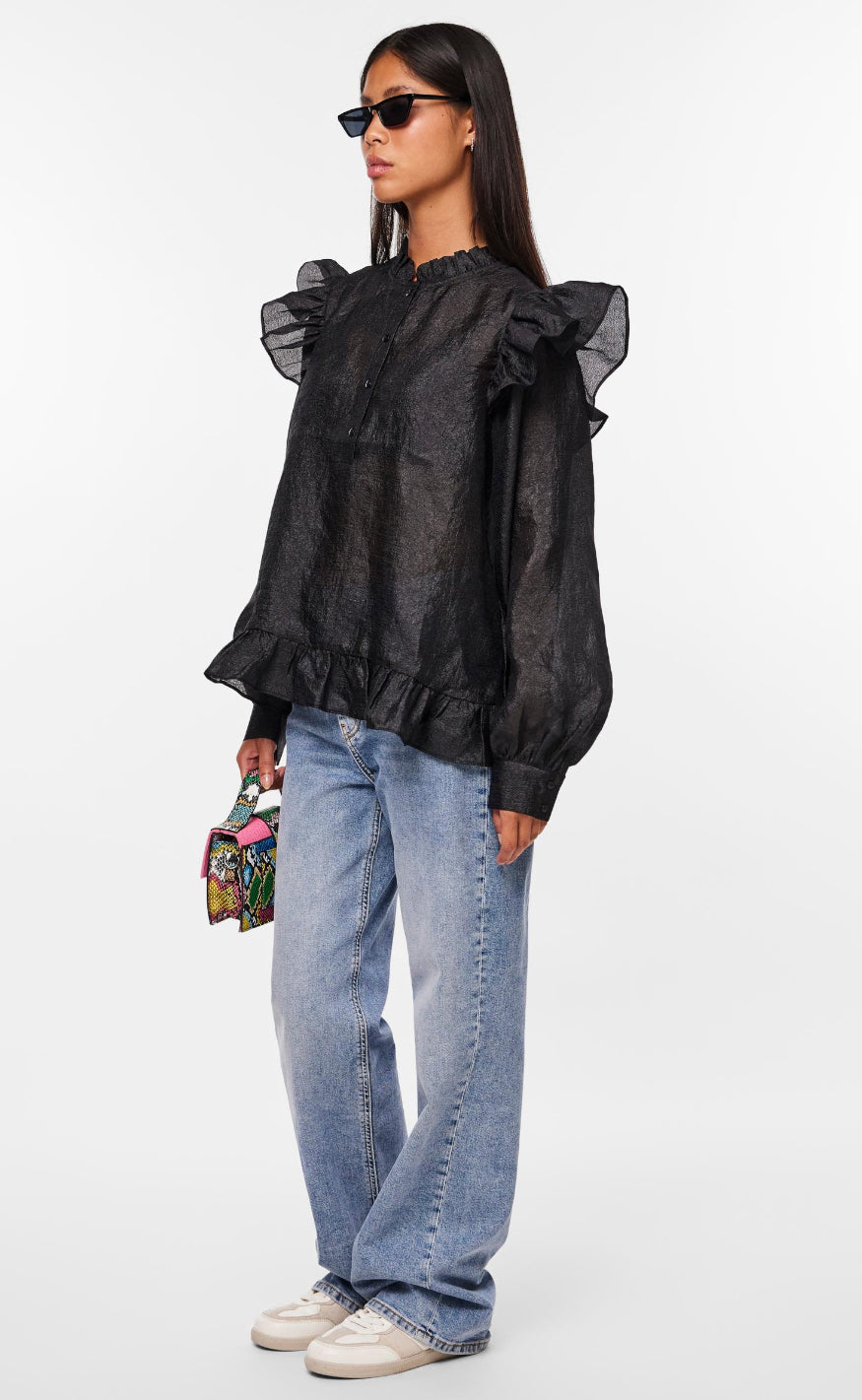 Pieces Bluse - Sun - Black