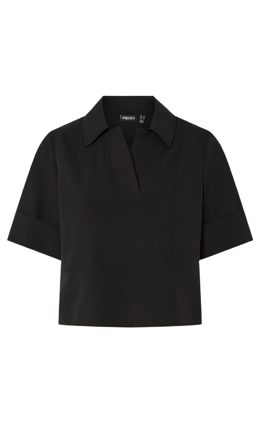 Pieces Topp - Frida - Black