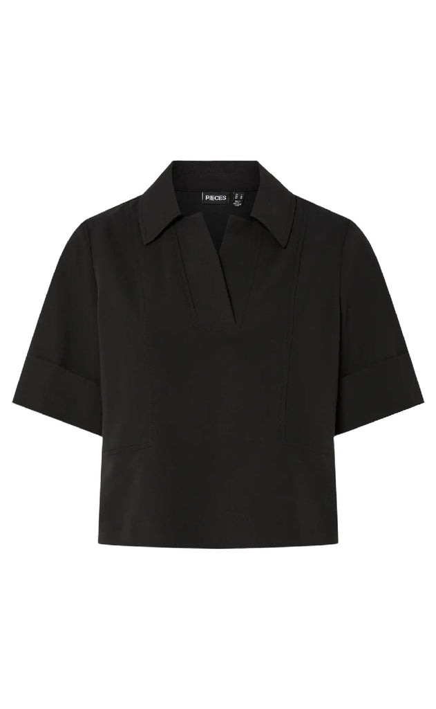 Pieces Topp - Frida - Black