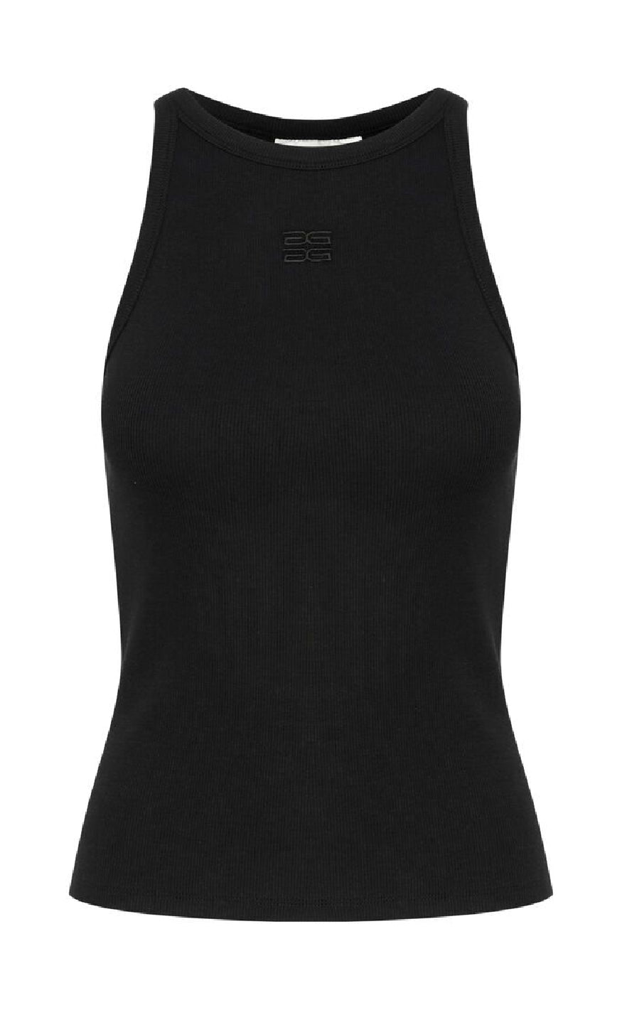 Gestuz Topp - Drew Logo Tank 2.0 - Black