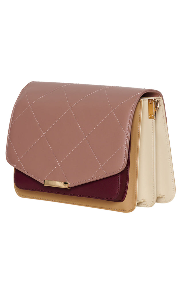 Noella Veske - Blanca Multi Compartment - Blush/Camel/Plum Mix