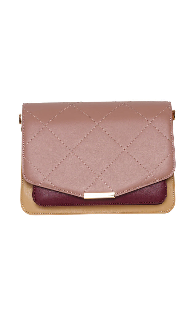 Noella Veske - Blanca Multi Compartment - Blush/Camel/Plum Mix