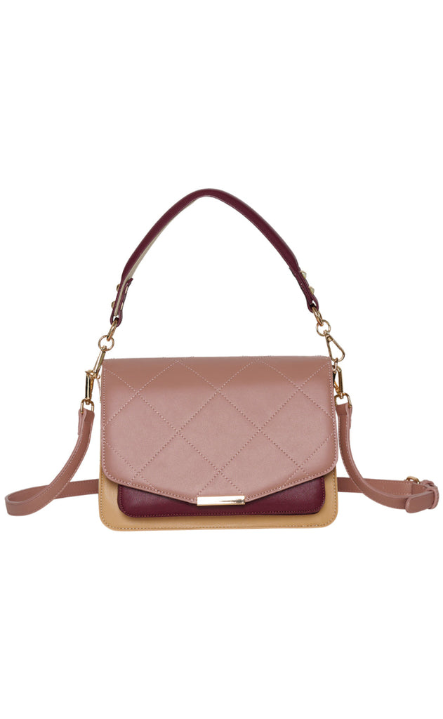 Noella Veske - Blanca Multi Compartment - Blush/Camel/Plum Mix