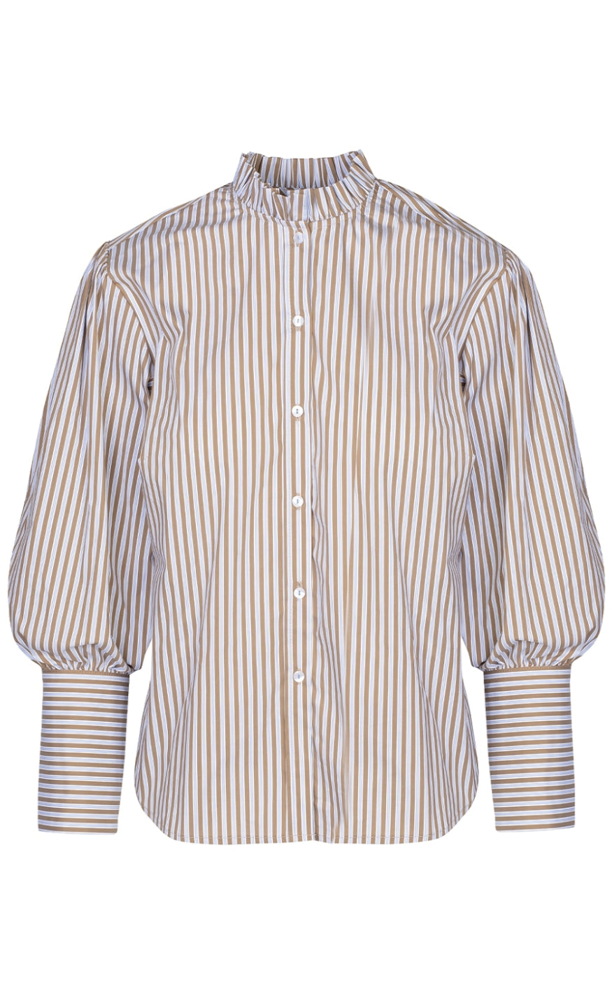 One Two Luxzuz Skjorte - Blanche - Otter Brown