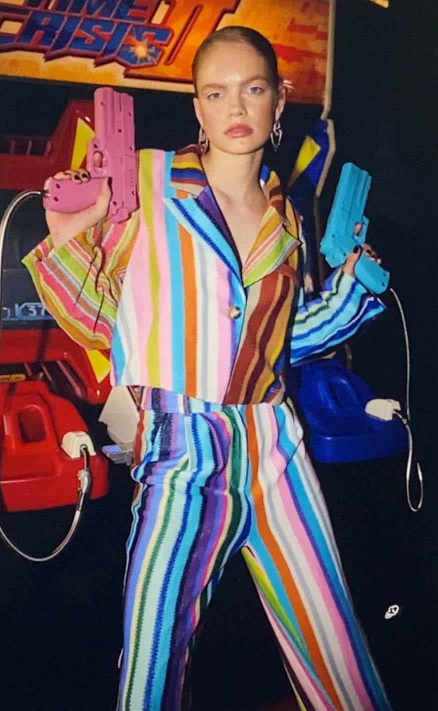 Hunkøn Blazer - Lotta - Mix Stripe
