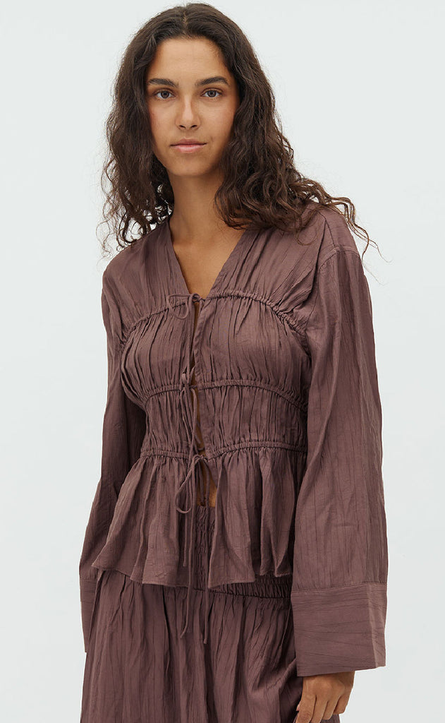 MbyM Bluse - Taneil LS-M - Brown Lilac