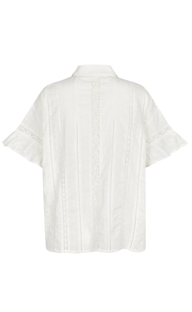 Cras Bluse - Barbera - White