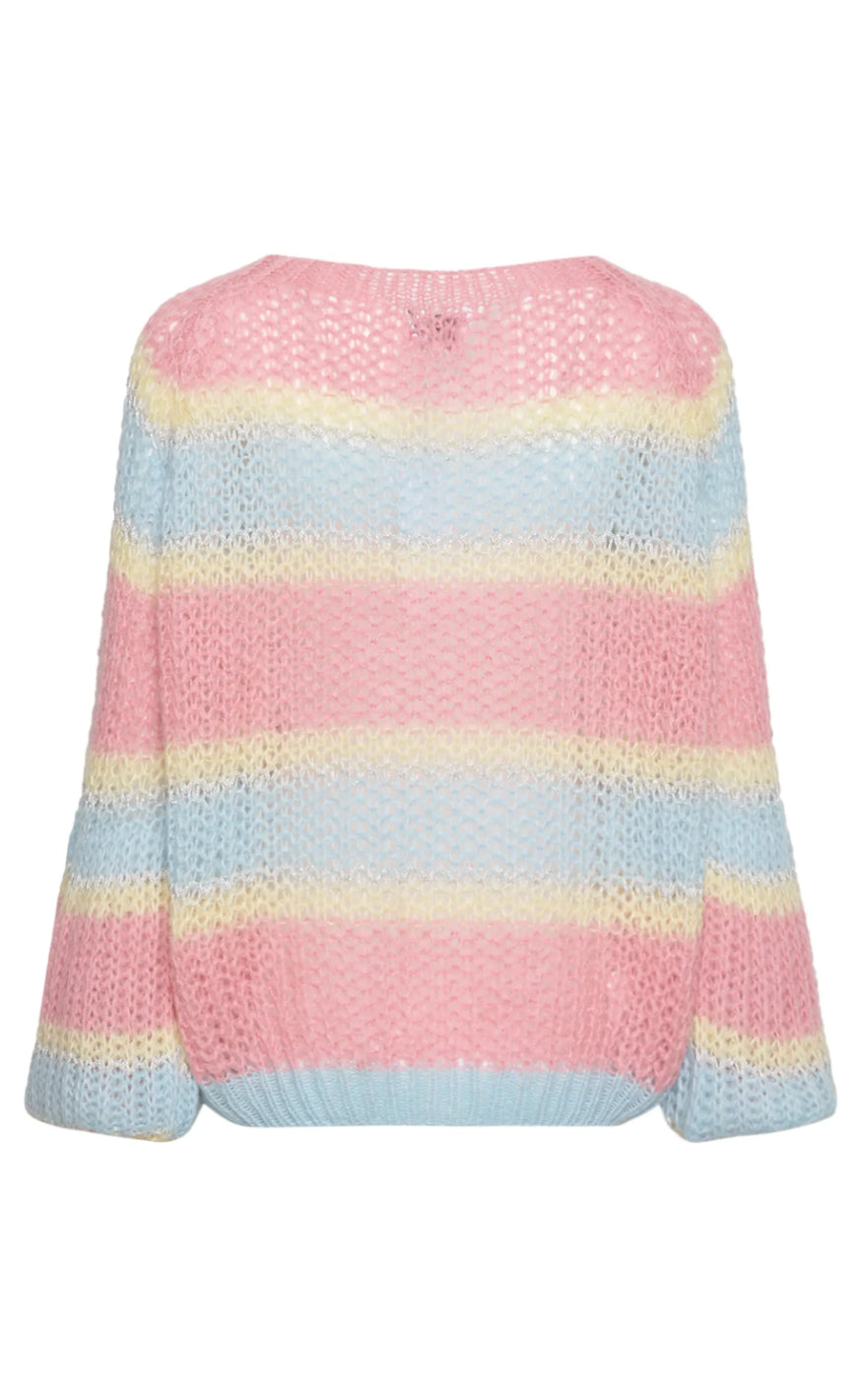 Noella Sweater - Pacific - Light Blue/Rose Mix