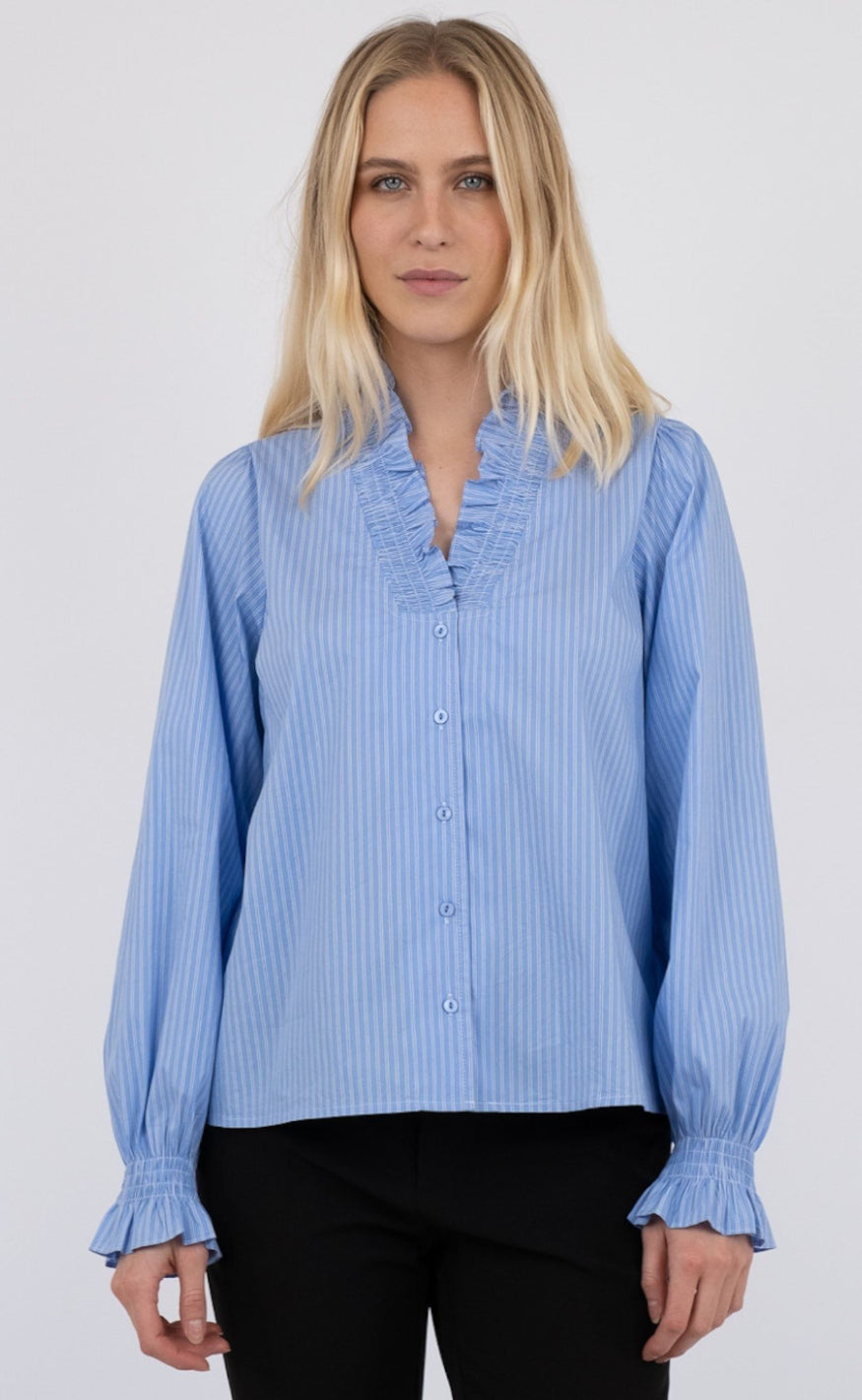 Neo Noir Skjorte - Brielle - Light Blue