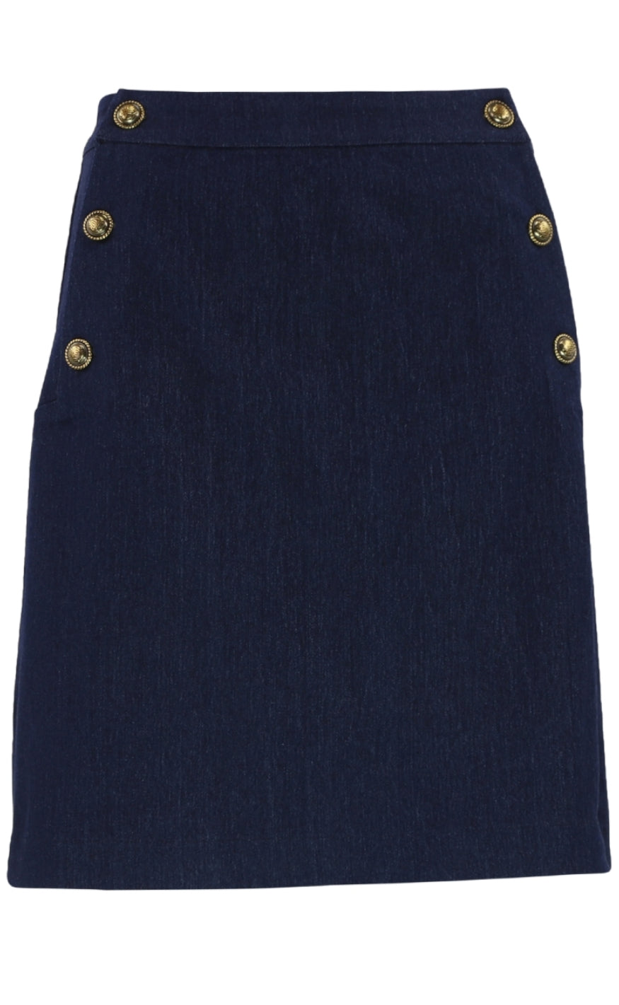 Continue Skjørt - Gabby - Solid Blue