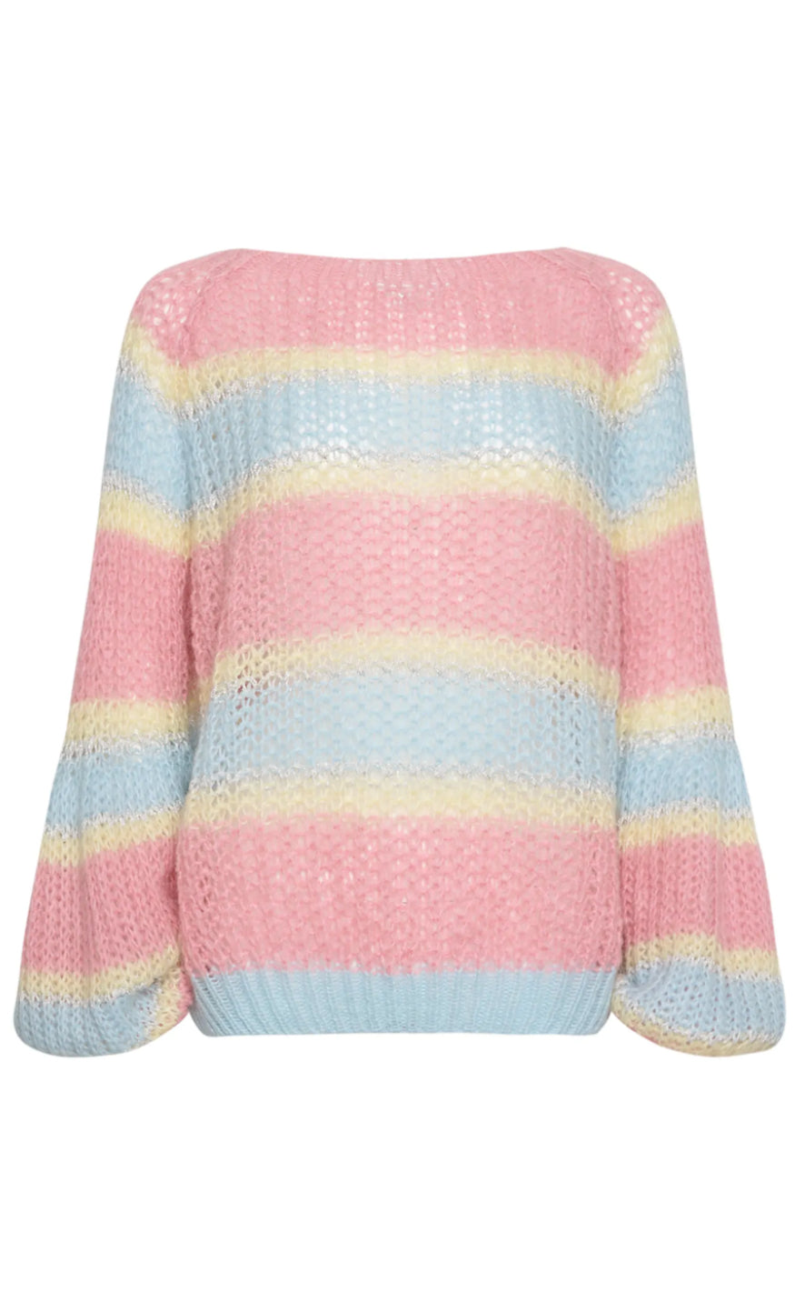Noella Sweater - Pacific - Light Blue/Rose Mix