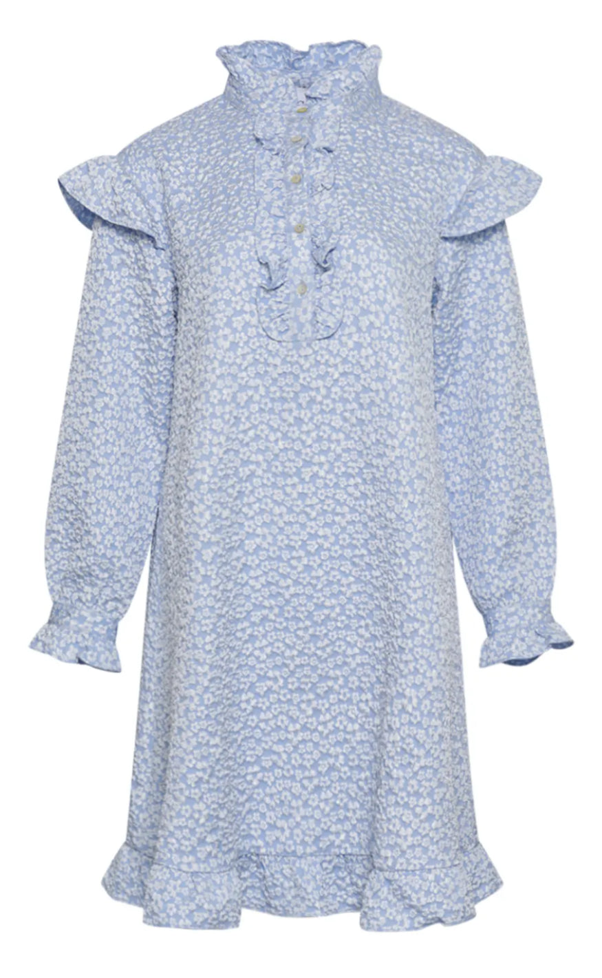 Noella Kjole - Reno Ruby Ruffle - Light Blue