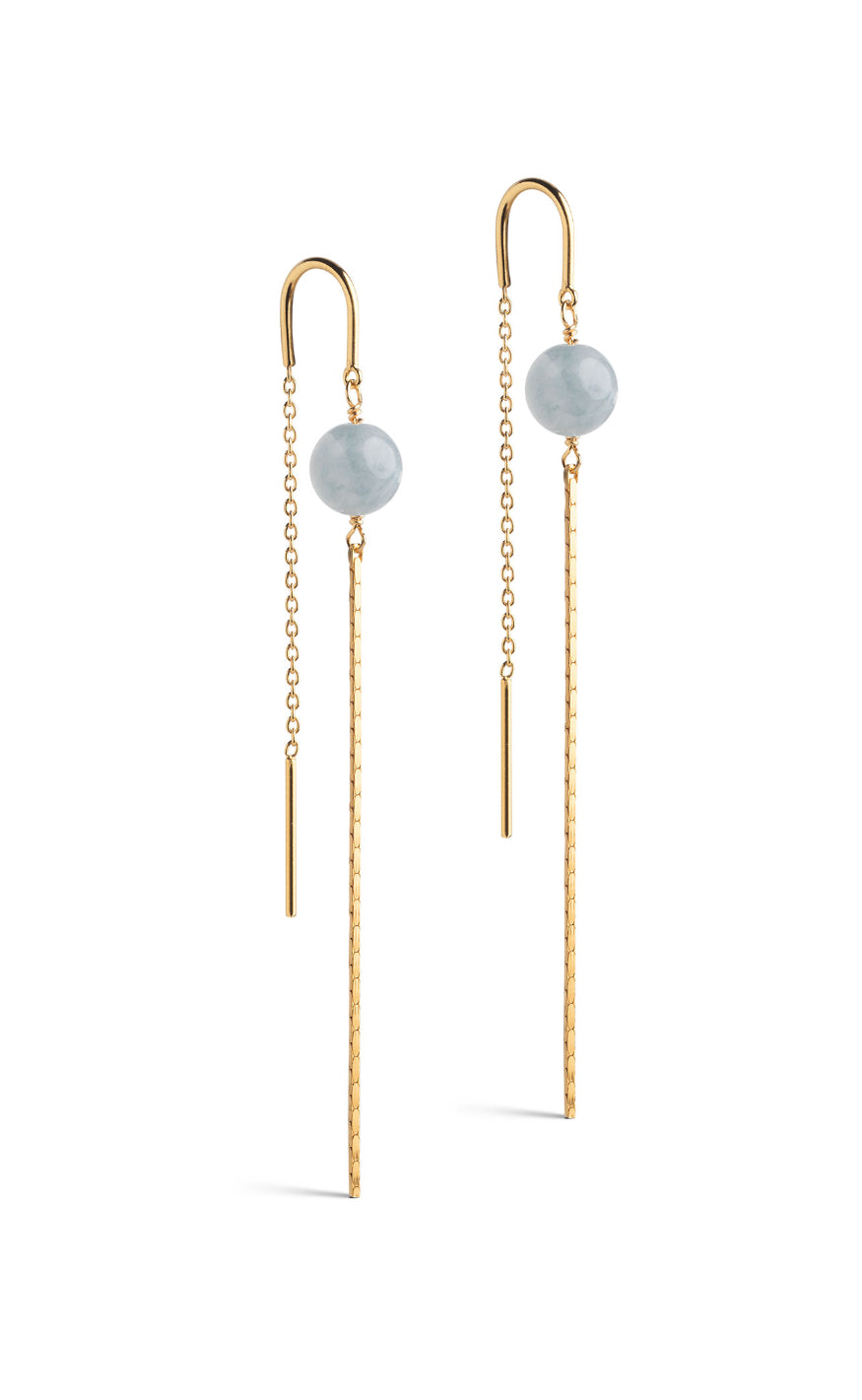 ENAMEL Copenhagen Øreringer - Aga - Light Blue