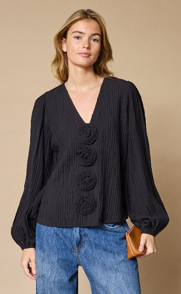 Love & Divine Bluse - Love1464 - Black
