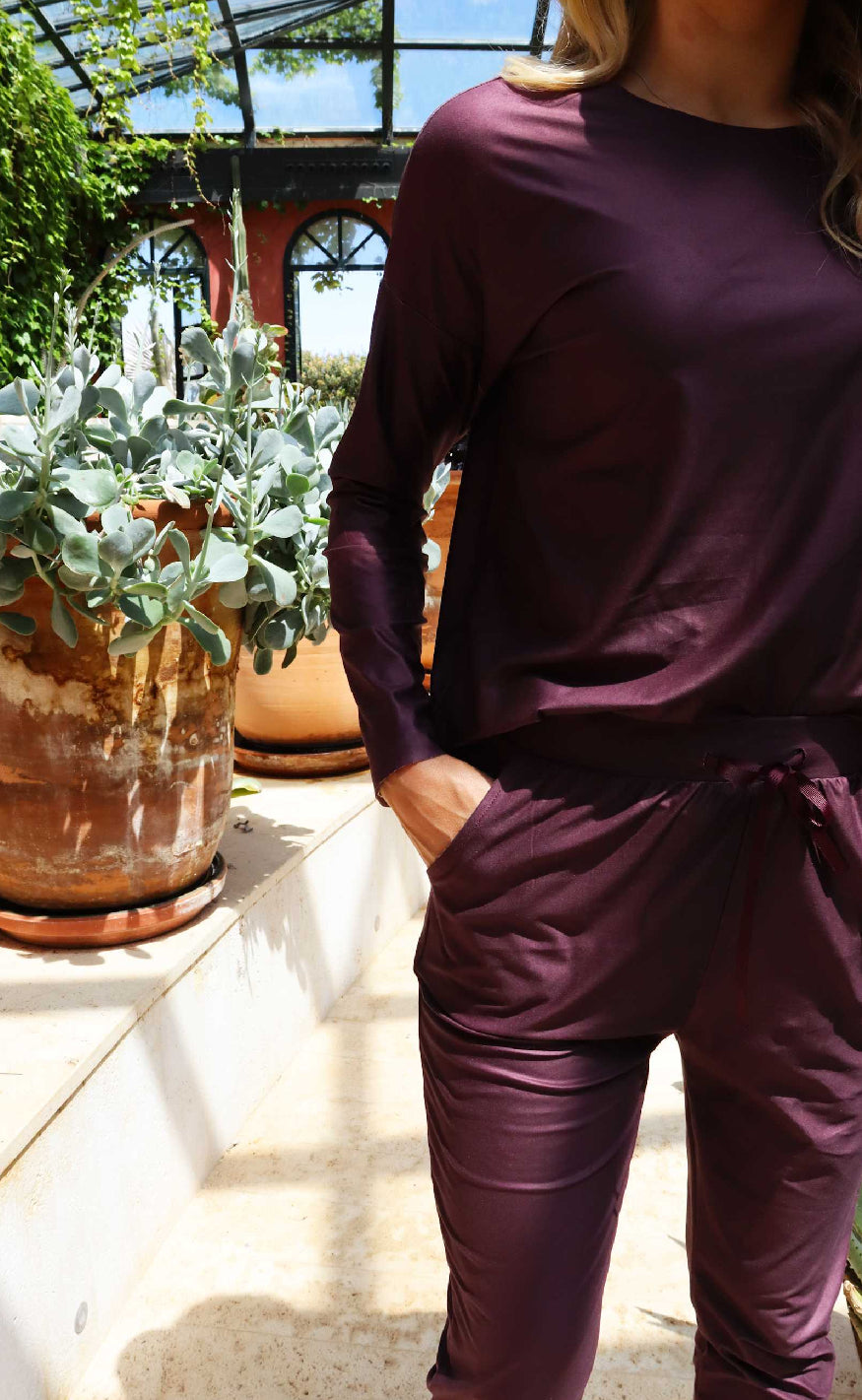 Liberte Bluse - Alma - Bordeaux