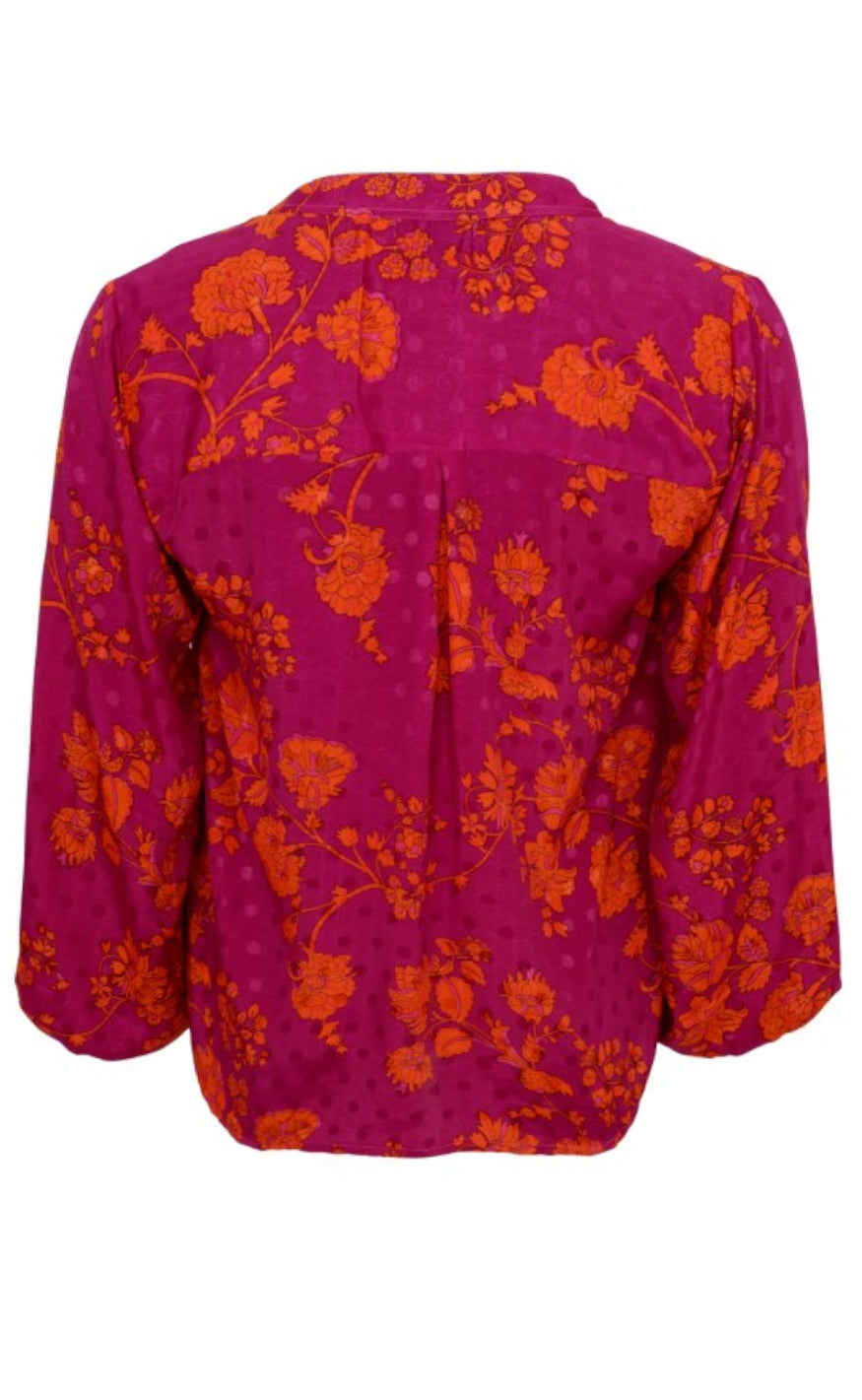 Black Colour Bluse - Luna - Lily Bloom