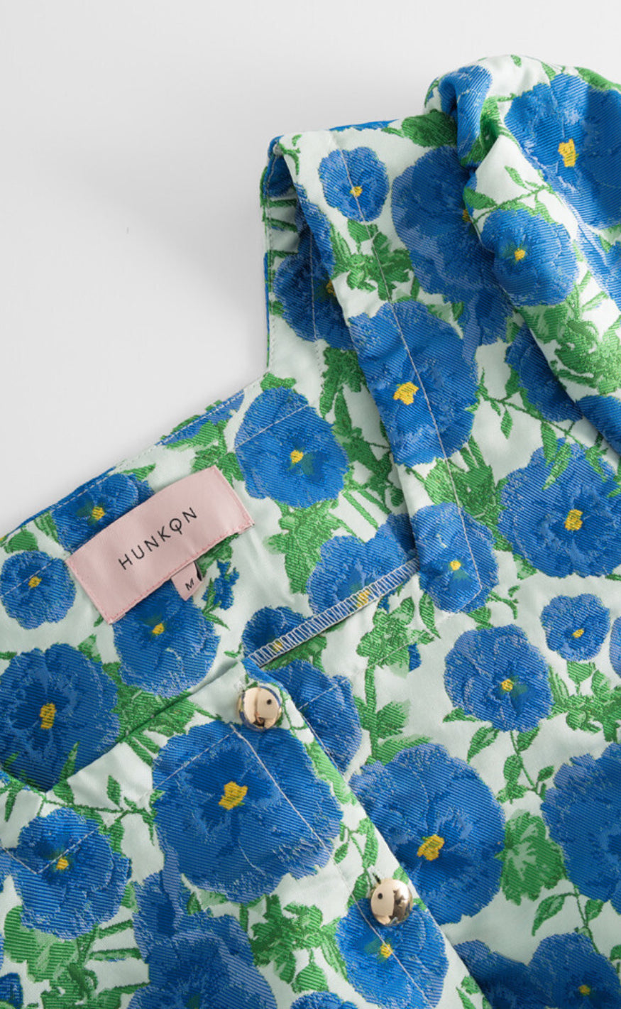 Hunkøn Bluse - Betty - Blue Floral
