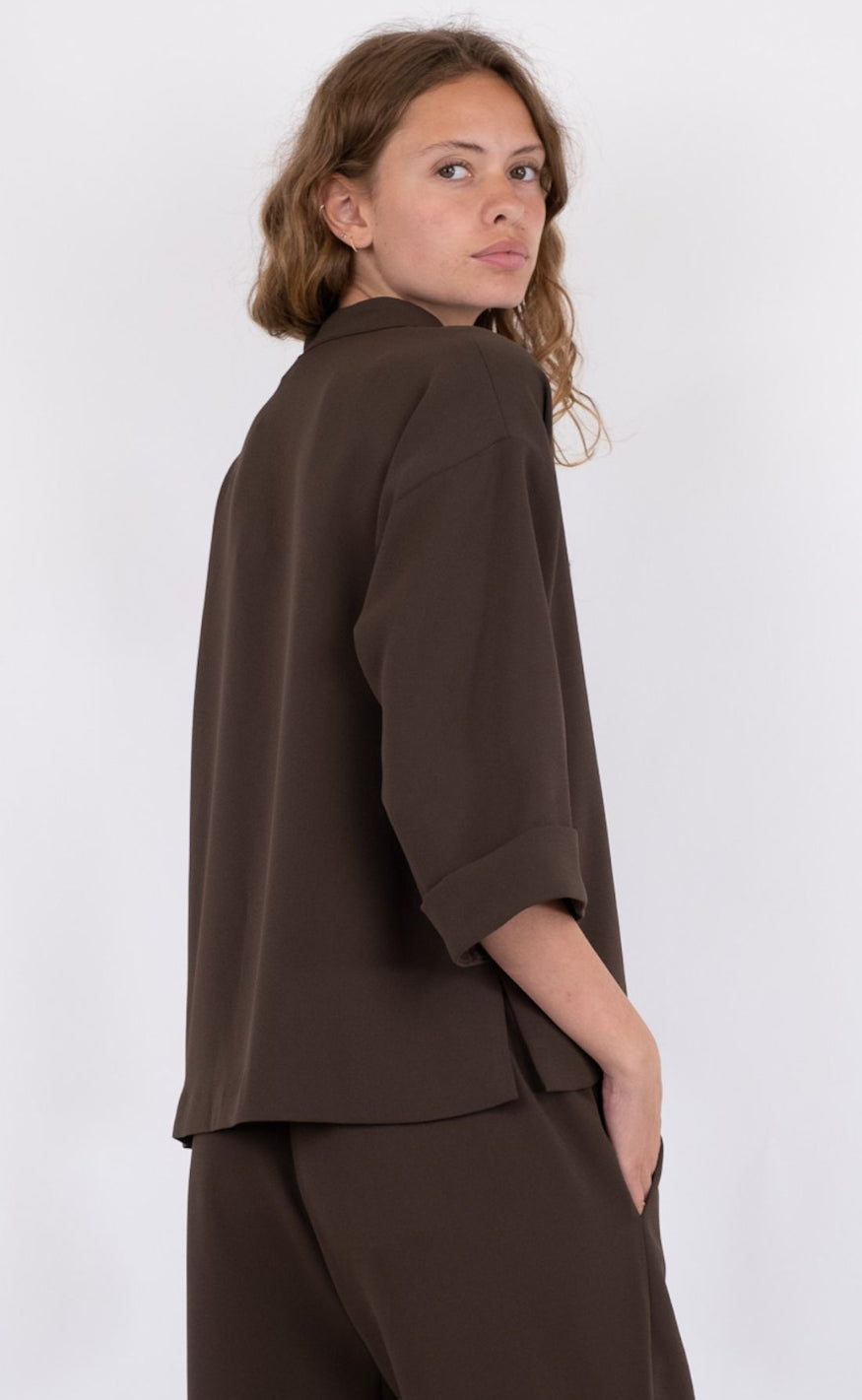 Neo Noir Bluse  - Luma - Brown
