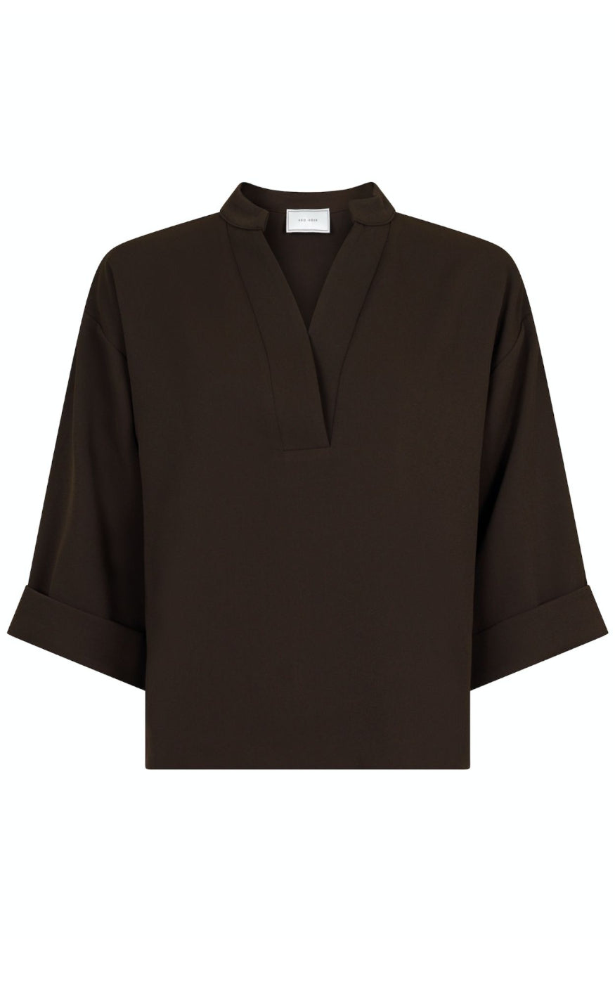 Neo Noir Bluse  - Luma - Brown