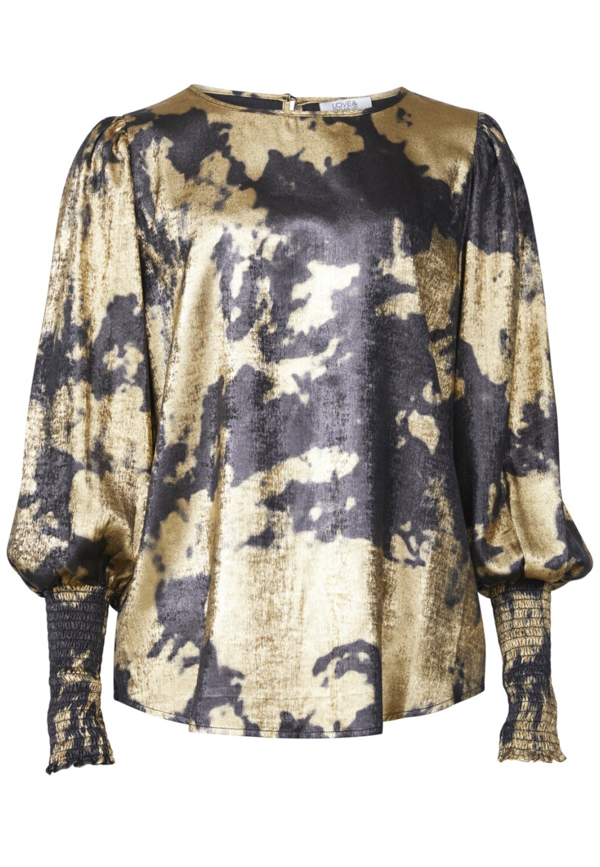 Love & Divine Bluse - Love 738-15 - Black/Gold
