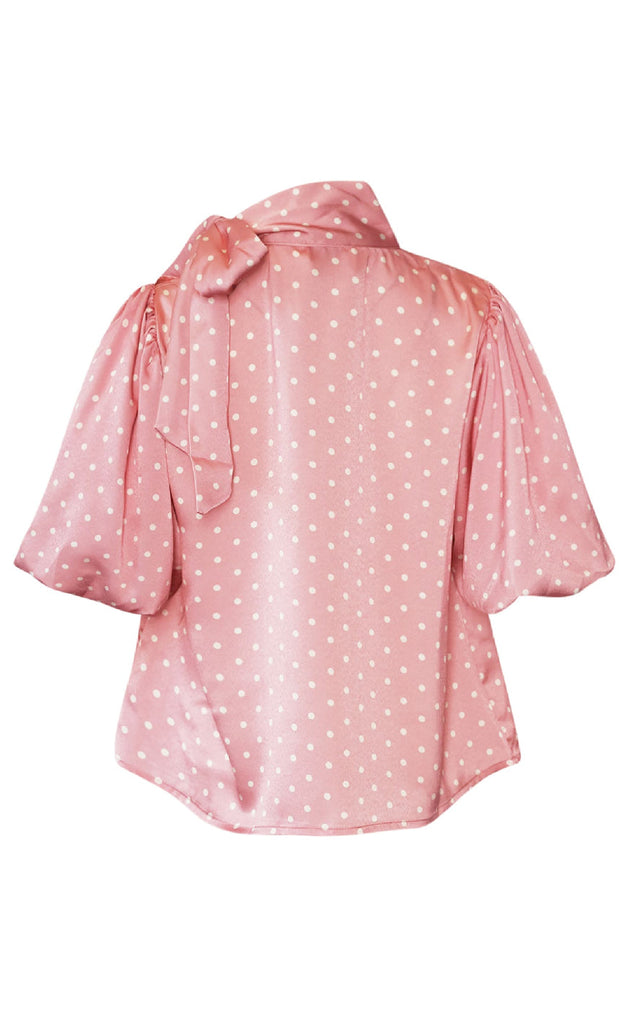Noella Bluse - Kesha - Carmine Blush Print