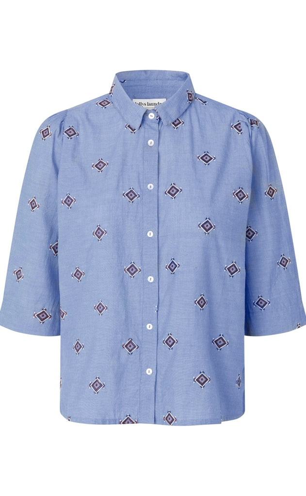 Lollys Laundry Skjorte - Bono LL - Light Blue